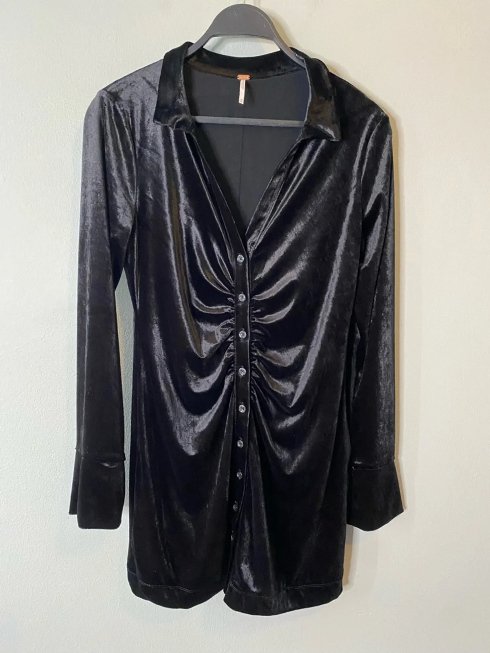 Free People Shayla Velvet Mini Dress - Picture 3 of 8